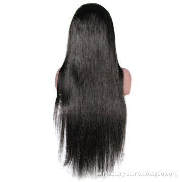 straight lace front wigs human hair pre plucked,26 inch de cabelo wigs human hair lace front wig for black women